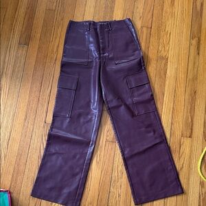 Wayf Deep Purple Straight Leg Pants